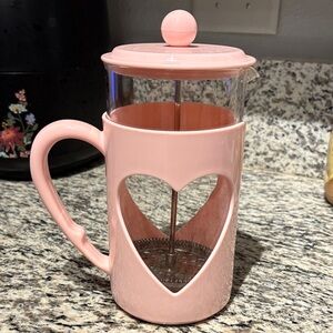 Paris Hilton Pink Heart Design French Press